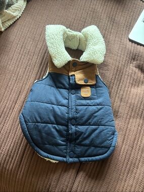 FabDog Sherpa corduroy blue jacket M